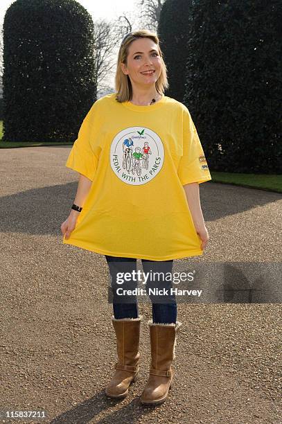 Lisa Rogers during Pedal With The Parcs - Photocall at The Orangery in London, United Kingdom.