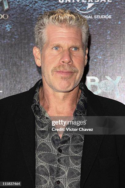 Actor Ron Perlman attends the "Hellboy II: The Golden Army" Mexico City Premiere at Cinemex Antara on July 3, 2008 in Mexico City, Mexico.