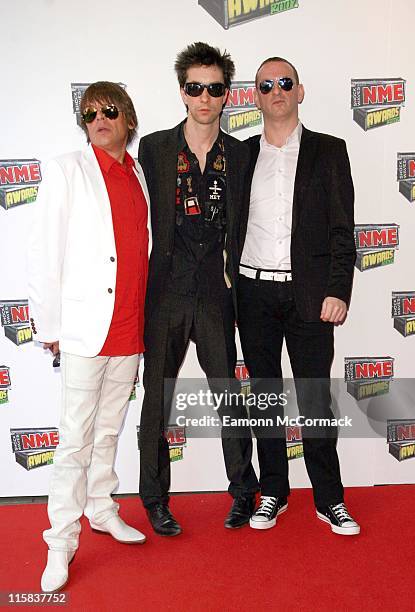 Primal Scream during Shockwaves NME Awards 2007 - Red Carpet Arrivals at Hammersmith Palais in London, United Kingdom.