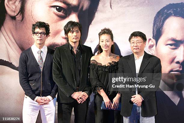 Lee Jung-Jae and Jang Dong-Gun and Lee Mi-Yun and Kwak Kyung-Taek, director