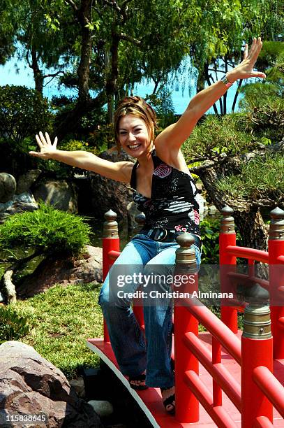 Shirley Bousquet during 44th Monte Carlo Television Festival - Shirley Bousquet Photocall at Japanese Gardens in Monte Carlo, Monaco.