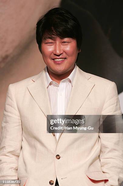 Song Kang-Ho during "The Host" Seoul Press Conference at Westen Chosun Hotel in Seoul, South, South Korea.