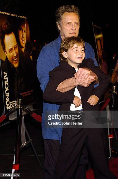 Christopher Walken and Jonah Bobo during "Around The Bend" Los Angeles Premiere - Arrivals at Directors Guild Of America in West Hollywood,...