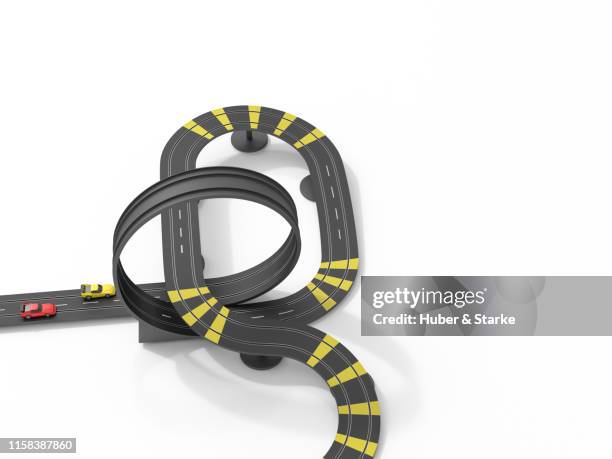 racetrack for toy car, directly above - sports track from above stock pictures, royalty-free photos & images