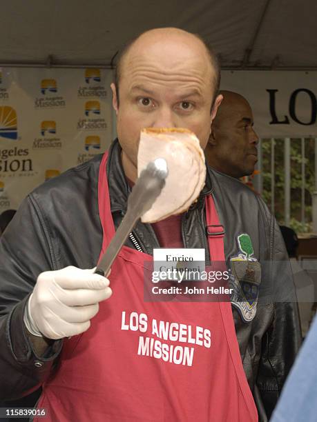 Enrico Colantoni during Kirk Douglas and Anne Douglas Host the LA Mission's 2005 Thanksgiving Meal at The LA Mission in Los Angeles, California,...