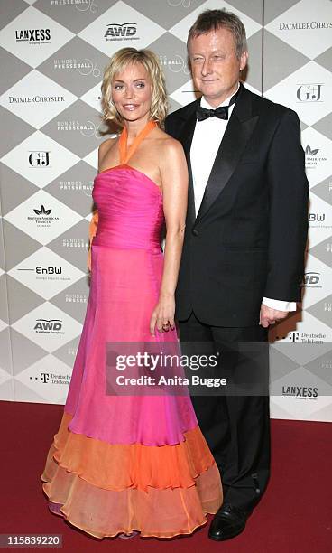 Christiane Gerboth and Hans Ulrich Joerges during Bundespresseball Berlin - November 24, 2006 at Hotel InterContinental in Berlin, Berlin, Germany.