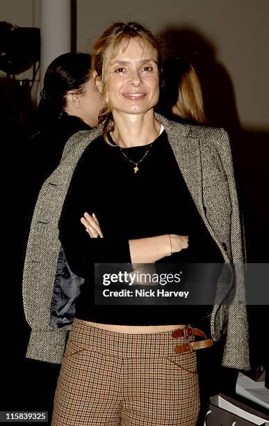 Maryam d'Abo during London Fashion Week Autumn/Winter 2006 - Allegra Hicks - Runway at Royal Academy of Arts in London, Great Britain.