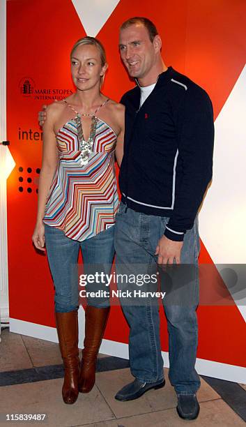 Mr and Mrs Lawrence Dallaglio during "Women To Women: Positively Speaking Party" - A Publication to Raise Awareness of Women Living With HIV / AIDS -...