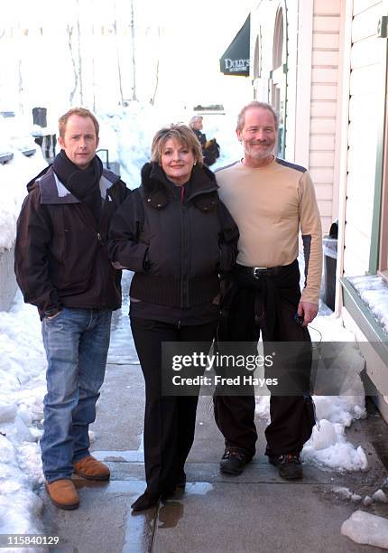 Billy Boyd, Brenda Blethyn and Peter Mullan, cast of "One Clear Day"