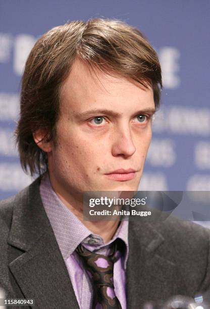 August Diehl during The 57th Berlinale International Film Festival - "The Counterfeiters" - Press Conference at Grand Hyatt in Berlin, Berlin,...