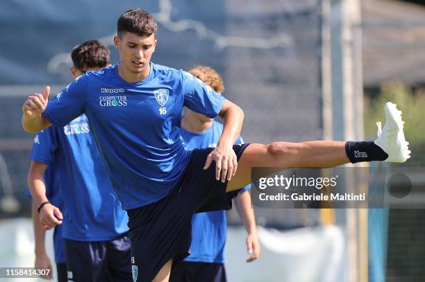 General view of Empoli FC U19 during pre-season training session on July 29, 2019 in Empoli, Italy.