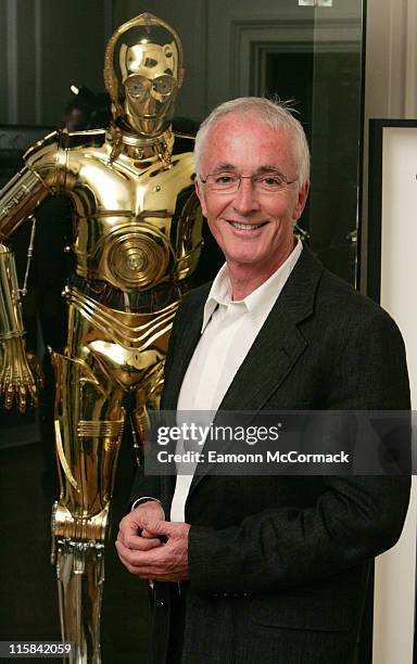 Anthony Daniels with C-3PO during "Star Wars": The Exhibition at County Hall in London, Great Britain.