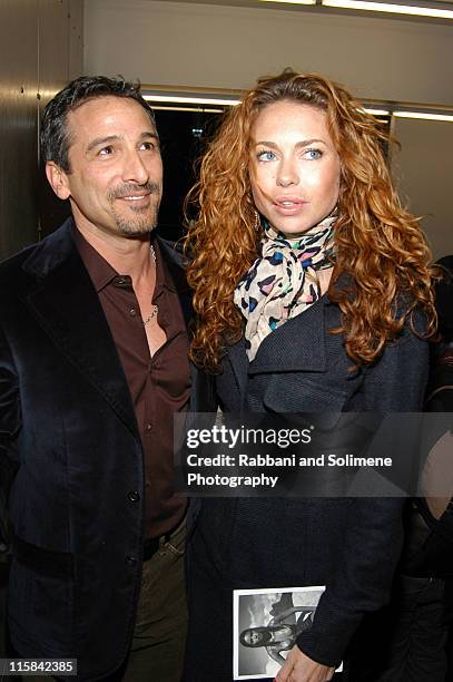 Vincent Longo and Yvonne Scio during Pirelli 2005 Calendar Release Party with Patrick Demarchelier at Tony Shafrazi Gallery in New York City, New...