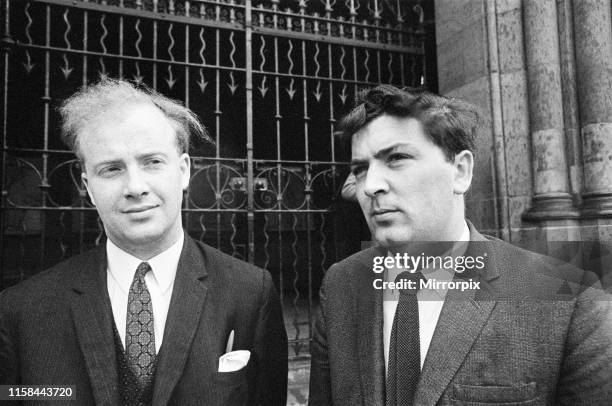 Ivan Cooper, Chairman and founding member of the Derry Citizens Action Committee, and John Hume, founder member of Derry Credit Union, major figures...