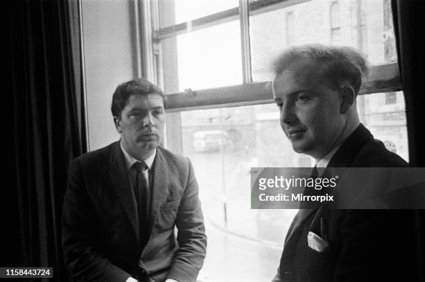 Ivan Cooper, Chairman and founding member of the Derry Citizens Action Committee, and John Hume, founder member of Derry Credit Union, major figures...