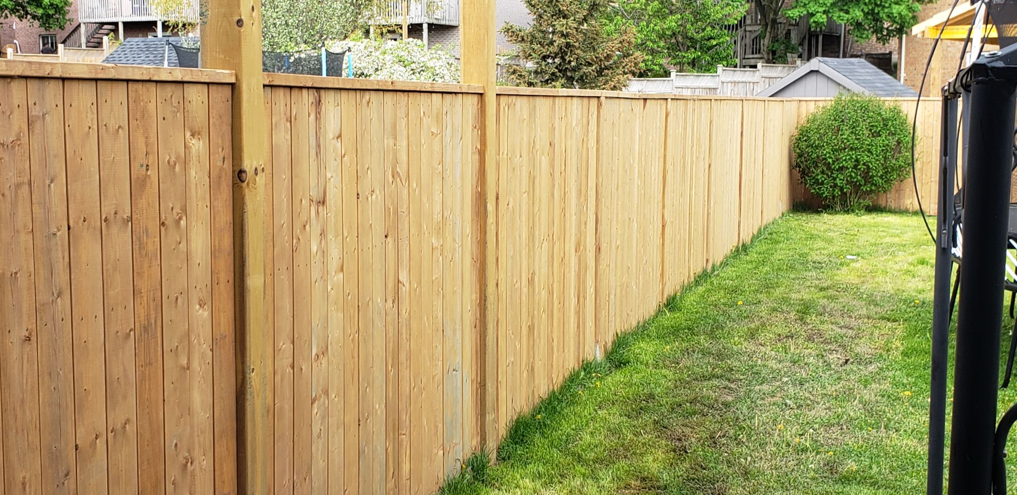 timber fence