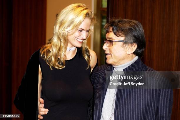 Robert Evans and wife Leslie-Ann Woodward during Robert Evans & HBO Screening of "The Kid Stays In The Picture" at Motion Picture Association of...