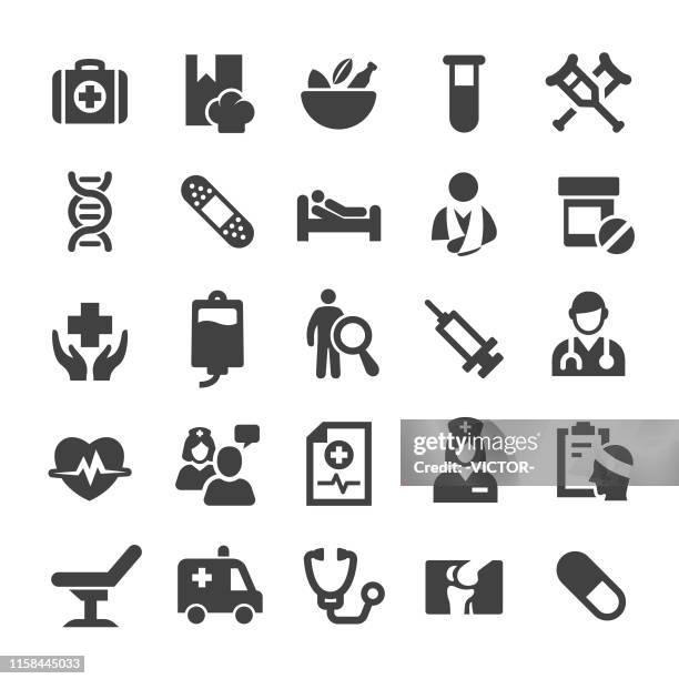 medical and healthcare icon - smart series - reflex hammer icon stock illustrations