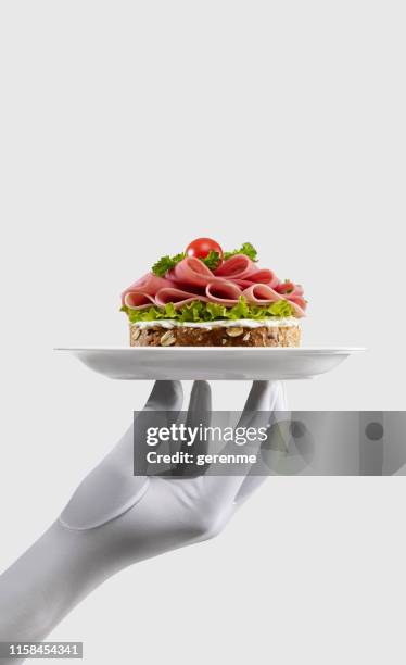 skinka smörgås - ham salami bildbanksfoton och bilder
