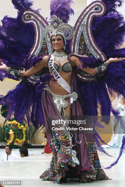 Maria Jose Maldonado, Miss Universe Paraguay 2007 wearing national costume