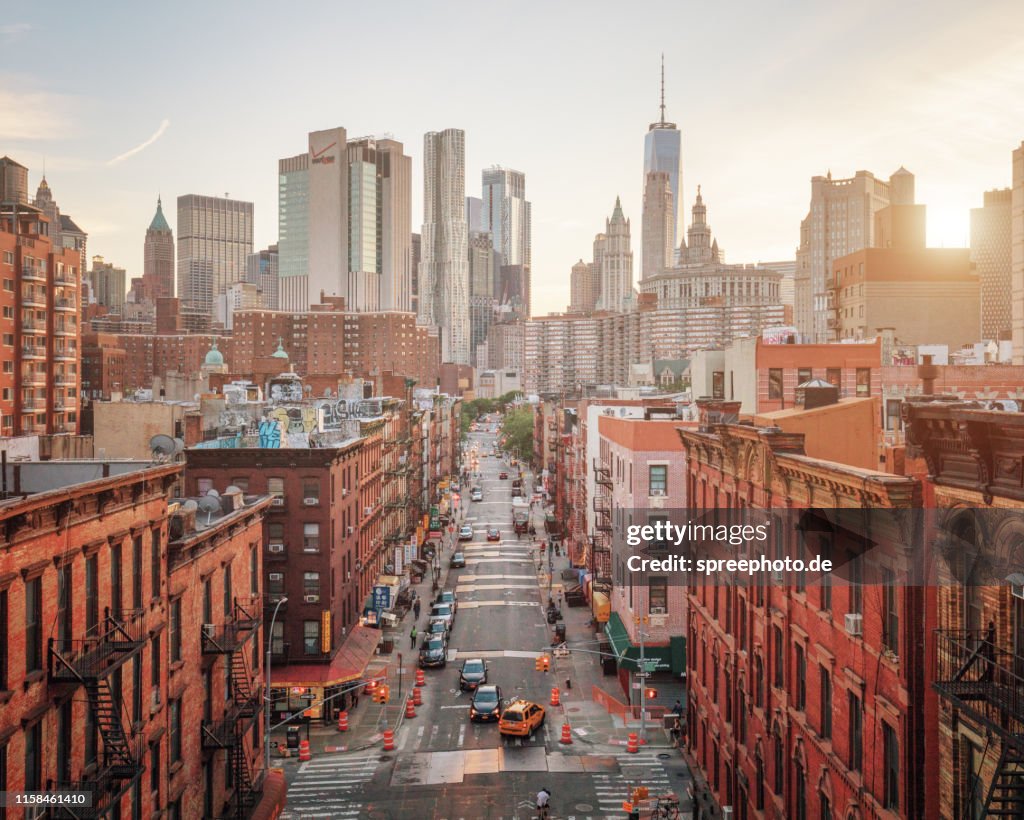 Lower Manhattan cityscape