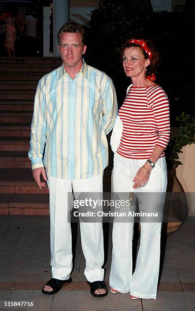 Anthony Michael Hall and guest during 44th Monte Carlo Television Festival - Beach Club Party - Arrivals at Monte Carlo Beach Hotel in Monte Carlo,...