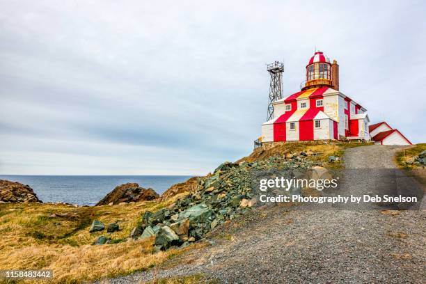 bonavista lighthouse in bonavista newfoundland canada - bonavista bay stock pictures, royalty-free photos & images