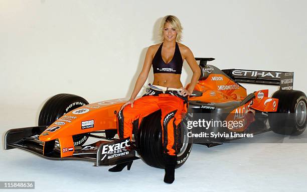 Gemma Atkinson during Introducing Gemma Atkinson as the Female Face of the FORMULA 1 Santander British Grand Prix 2007  Photocall at Plough Studios...