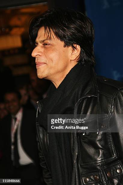 Shah Rukh Khan attends the Om Shanti Om photocall during day two of the 58th Berlinale International Film Festival held at the Grand Hyatt Hotel on...