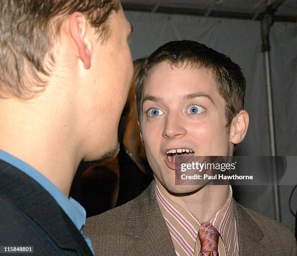 Isaac Hanson and Elijah Wood during "The Lord of The Rings: The Return of The King" Special Screening - New York at AMC Empire in New York City, New...