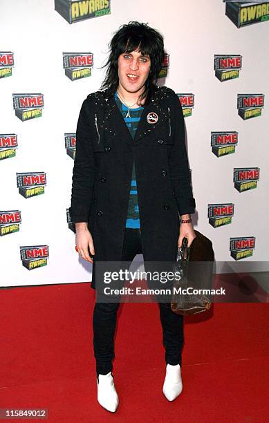 Noel Fielding from the Mighty Boosh during Shockwaves NME Awards 2007 - Red Carpet Arrivals at Hammersmith Palais in London, United Kingdom.