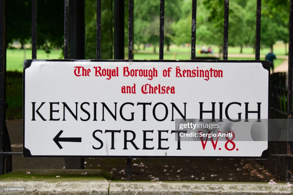 Kensington High Street sign