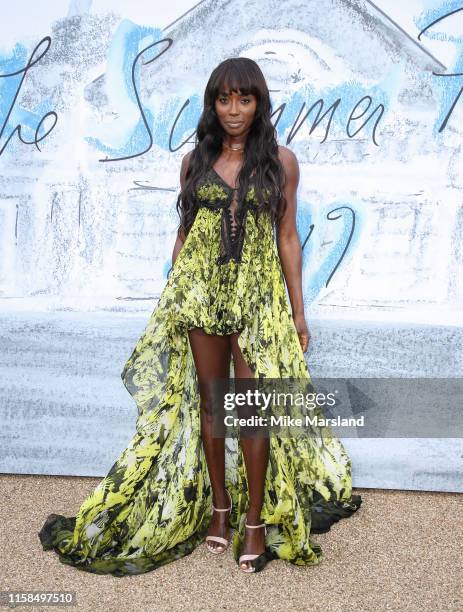 Lorraine Pascale attends The Summer Party 2019 Presented By Serpentine Galleries And Chanel at The Serpentine Gallery on June 25, 2019 in London,...