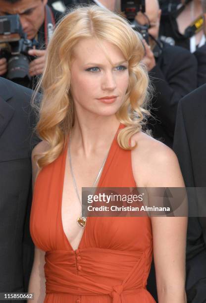 January Jones during 2005 Cannes Film Festival - "The Three Burials of Melquiades Estrada" Premiere in Cannes, France.
