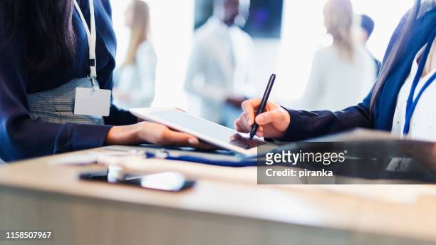 conference reception - identity stock pictures, royalty-free photos & images