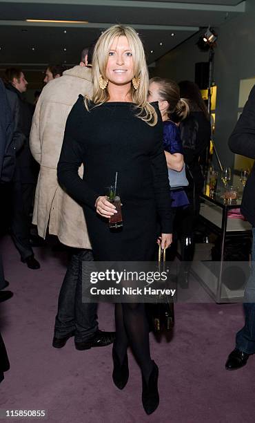 Tina Hobley attends the Prada Christmas Cocktail Party at the Prada Store, Bond Street on December 13, 2007 in London, England.