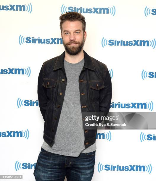 Comedian Anthony Jeselnik talks to SiriusXM host Ron Bennington for an episode of "Unmasked" on June 26, 2019 in New York City.