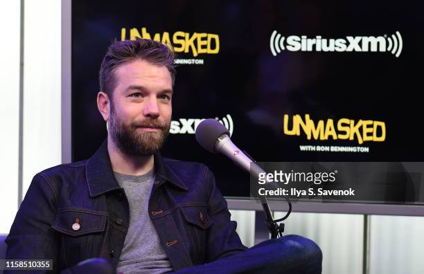 Comedian Anthony Jeselnik talks to SiriusXM host Ron Bennington for an episode of "Unmasked" on June 26, 2019 in New York City.
