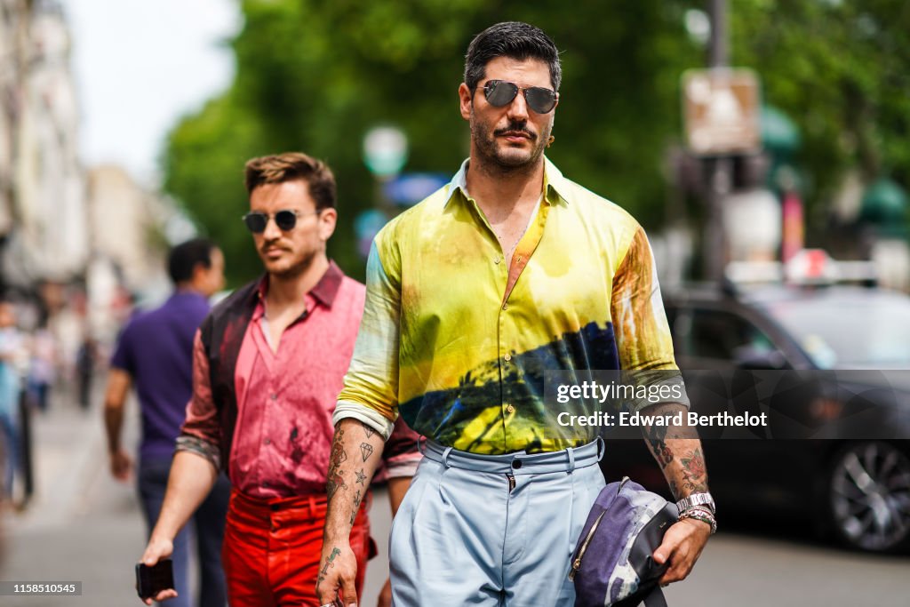 Street Style : Paris Fashion Week - Menswear Spring/Summer 2020 : Day Six