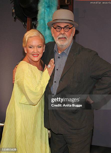 Angelika Milster and Udo Walz during Bertelsmann Publishing House Reception at Bertelsmann House in Berlin, Berlin, Germany.