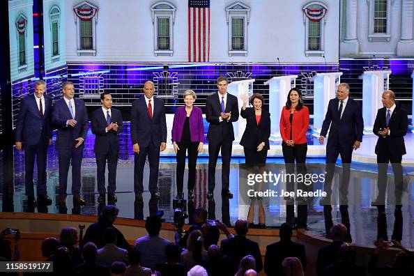 Democratic Presidential Candidates Participate In First Debate Of 2020 Election Over Two Nights Democratic Presidential Candidates Participate In First Debate Of 2020 Election Over Two Nights