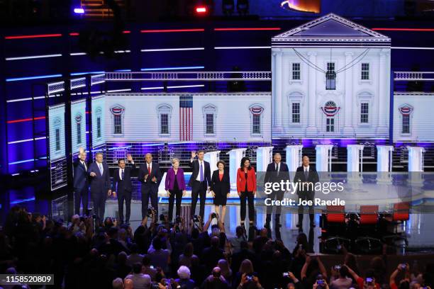 Democratic presidential candidates New York City Mayor Bill De Blasio , Rep. Tim Ryan , former housing secretary Julian Castro, Sen. Cory Booker ,...