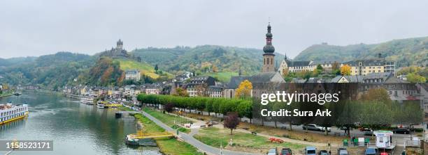 cochem, germany. - moezel stockfoto's en -beelden