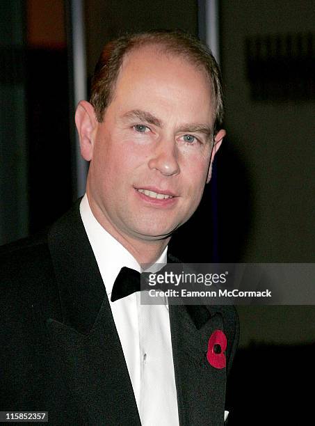 Prince Edward, Earl of Wessex during The National Youth Theatre - 50th Anniversary Gala Fundraising Dinner - Arrivals at Battersea Evolution in...