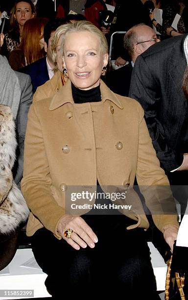 Lisa B , Guest and Princess Michael of Kent during London Fashion Week Autumn/Winter 2006 - Allegra Hicks - Runway at Royal Academy of Arts in...