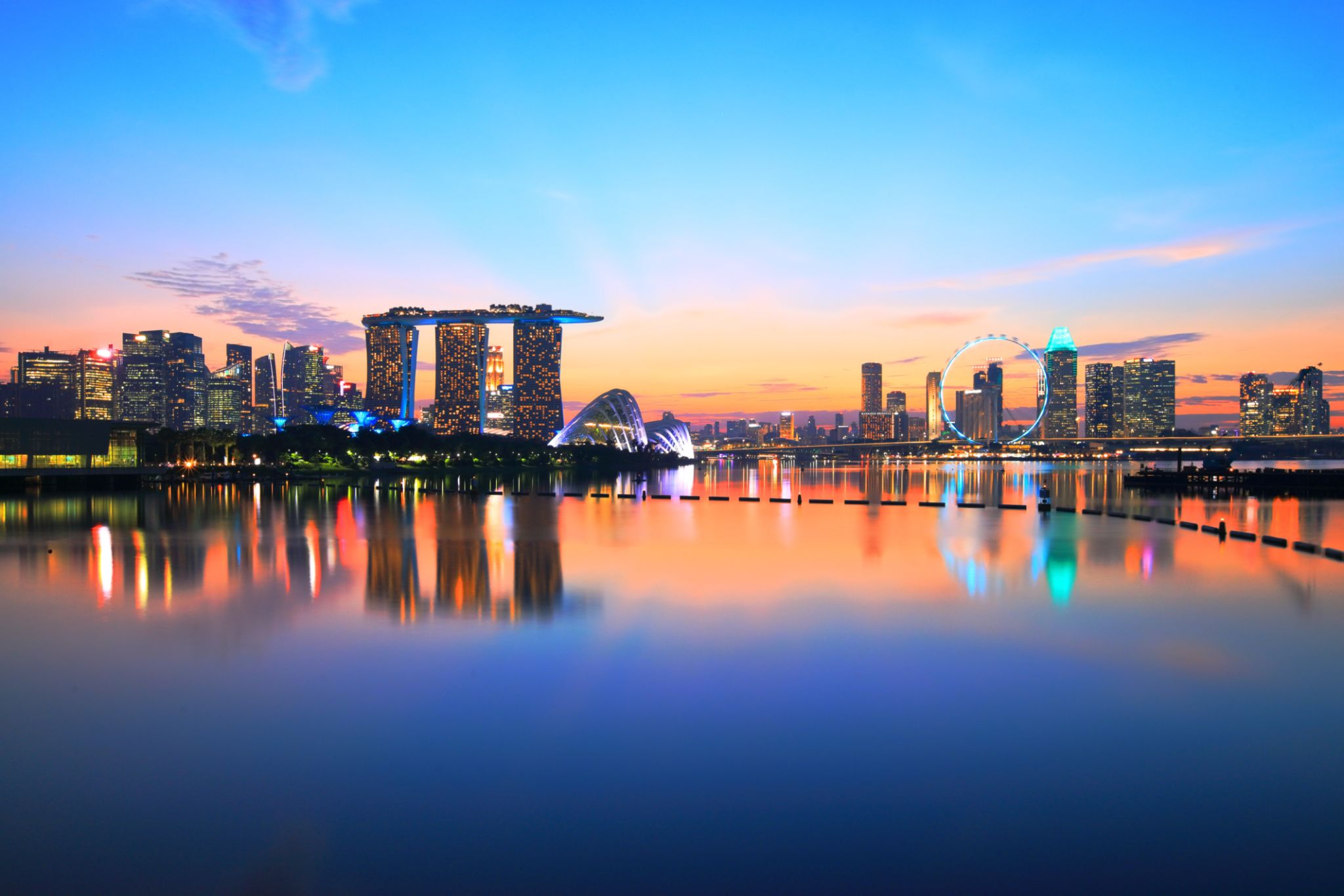 singapore sunset