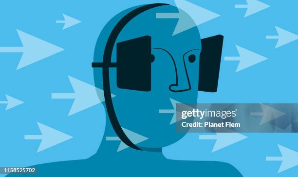 keep focused - blinders stock illustrations