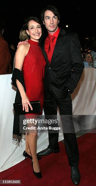 Maike von Bremen and Arne Stephan during Berlin Premiere Musical "Tanz der Vampire" - Arrivals at Theater des Westens in Berlin, Berlin, Germany.