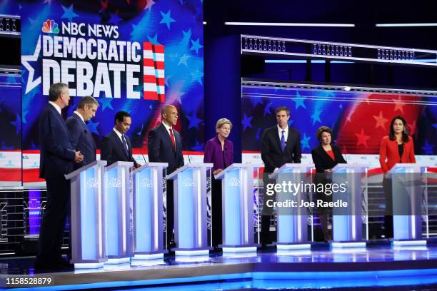 Democratic presidential candidates New York City Mayor Bill De Blasio , Rep. Tim Ryan , former housing secretary Julian Castro, Sen. Cory Booker ,...