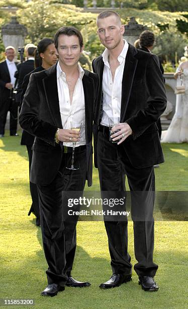 Stephen Gately and Andrew Cowles during The 8th Annual White Tie and Tiara Ball to Benefit the Elton John AIDS Foundation in Association with Chopard...